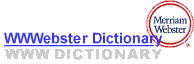 Merriam-Webster's WWWebster Dictionary