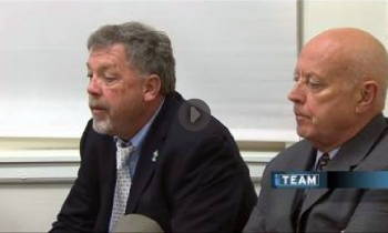 Framingham Building Commissioner Mike Foley (left), now subject of criminal investigation by Middlesex D.A.