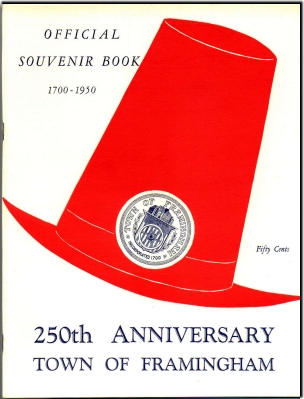 Image: Souvenir Book (1950) 250th Anniversary Framingham, MA