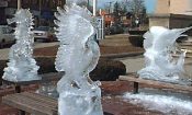 [photo] Downtown Framingham Winter Wonderland Ice Sculpture, February 1998