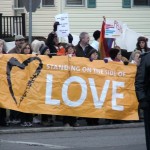 Famingham, MA - December 3, 2010, Stand on the Side of Love - WBC Counter protest.