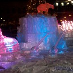 First Night boston - New Years Eve Ice Sculpture in front of Boston Public Library.