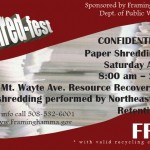 2011 Shred-Fest -- Framingham paper recycling event.