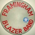 Bass drum from the original Framingham Blazers Band