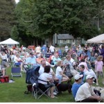 Some of the crowd at Fraimingham, MA - Concert on the Green, July 1, 2011