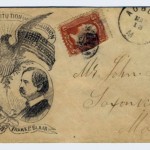 Civil War Era Postal Cover Mailed to Saxonville, Mass.