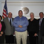 Framingham Board of Selectmen, (left to right) Laurie Lee, Charlie Sisitsky, Jason Smith, Ginger Esty and Dennis Giombetti.