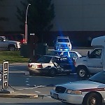MWRTA Bus Collides with Car at Natick Mall, (October 18, 2011)