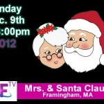 Santa and Mrs. Claus on Access Framingham TV December 9, 2012