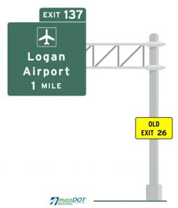 new masspike exit numbers