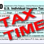 2021 TAX TIME - IRS / 1040 tax form image
