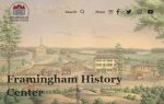 Framingham History Center website, home page