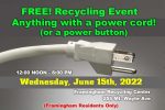 Framingham Electronics Recycle June 15, 2022