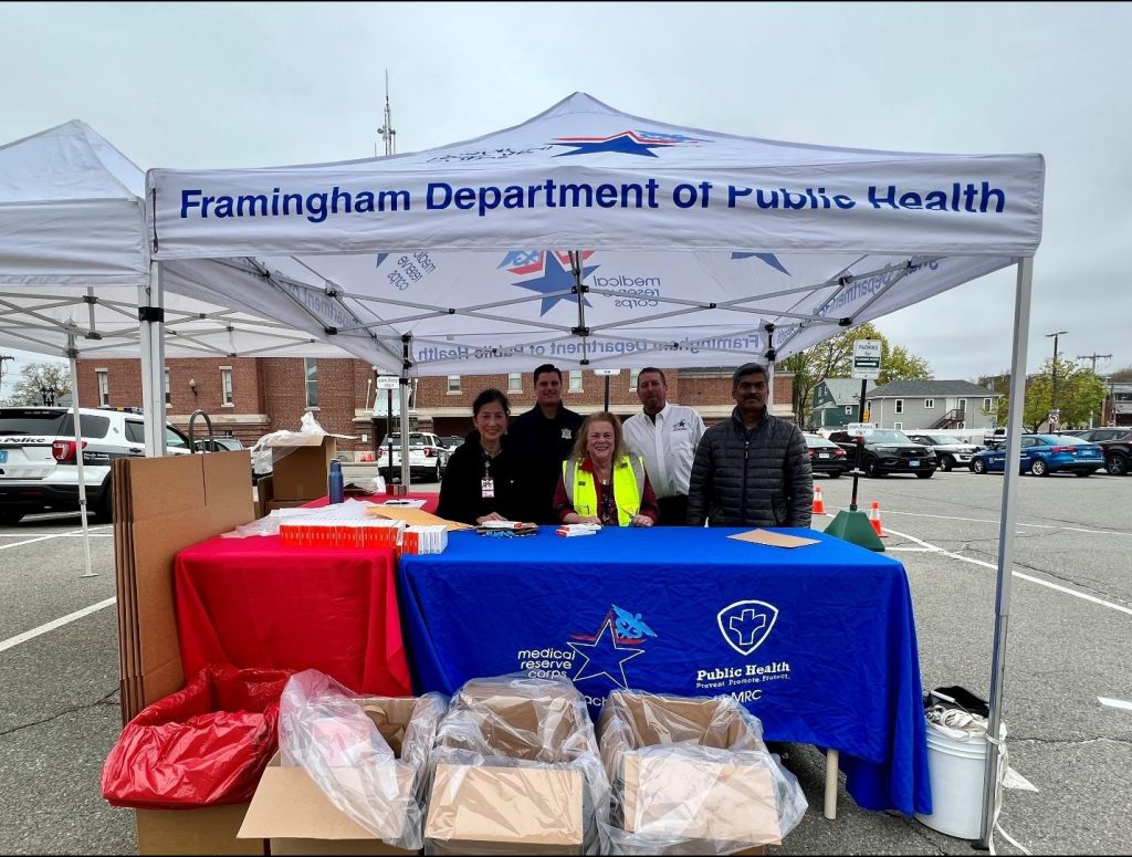 [photo] Framingham Medical Reserve Corps tent at public event