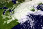 Hurricane Gloria approaching New England on September 27, 1985.