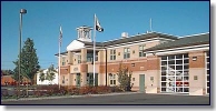 Framingham Fire Department Headquarters.  Click photo for more information about all five Framingham fire stations...